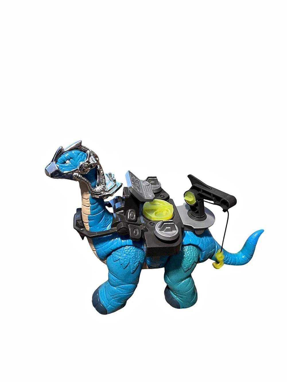 Fisher-Price Imaginext Apatosaurus with Battle Gear Blue Green
